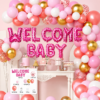 Pink Welcome Baby Balloon Decoration Set