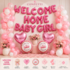Welcome Home Baby Girl Balloon Decoration Set