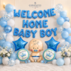 Welcome Home Baby Boy Balloon Decoration Set