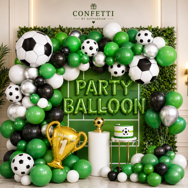 Football Theme Happy Birthday Balloon Decoration Set