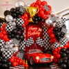 Racing Car Happy Birthday Balloon Decoration Set