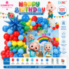 Cocomelon Birthday Balloon Decoration Set (101 PCS)