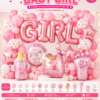 Baby Girl Balloon Decoration Set (122 PCS)