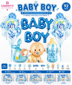 Baby Boy Balloon Decoration Set