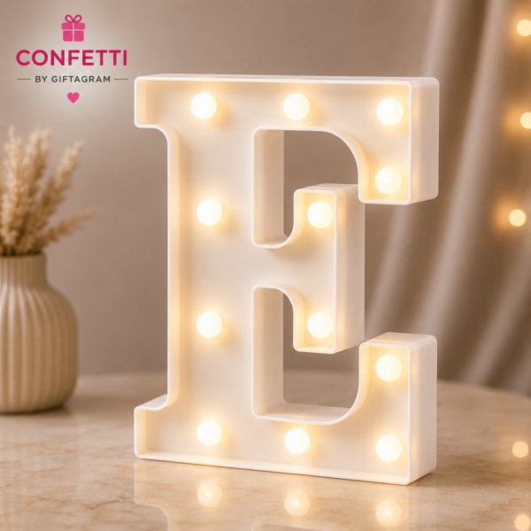 LED Letter E Marquee Light