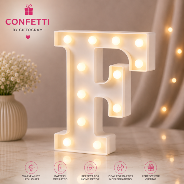 LED Letter F Marquee Light