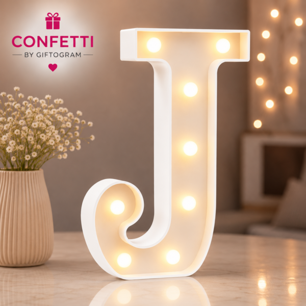 LED Letter J Marquee Light
