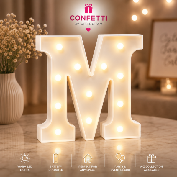 LED Letter M Marquee Light