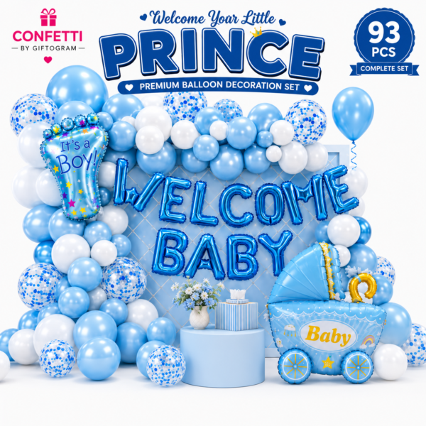 Welcome Baby Balloon Decoration Set (93 PCS)