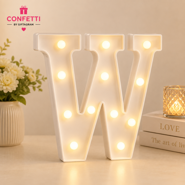 LED Letter W Marquee Light