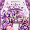 Butterfly Birthday Balloon Decoration Set (109 PCS)