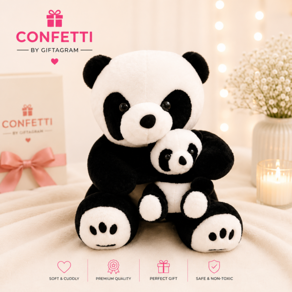 Mama Panda & Baby Panda Plush Toy