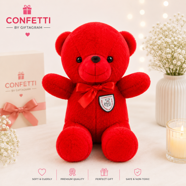 Classic Red Teddy Bear Plush Toy