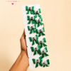 Pakistan Independence Day Hairband with Green & White Ribbon Bows (pack of 6)