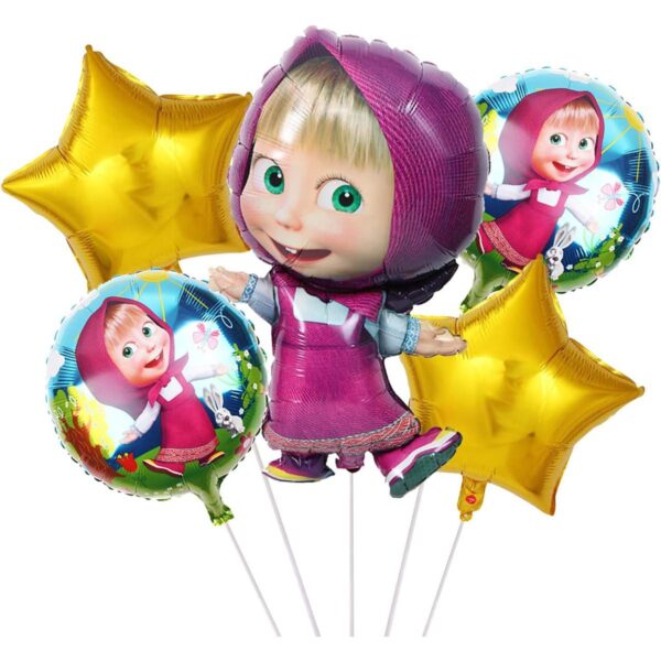 Masha and the Bear Foil Balloon Set