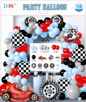 Race Car Balloon Garland Set (118 PCS)